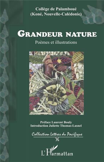 Couverture du livre « Grandeur nature ; poèmes et illustrations » de J. Thomas-Lasnel aux éditions L'harmattan