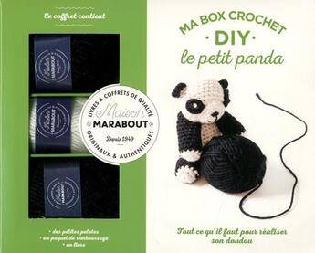 Couverture du livre « Ma box crochet DIY ; le petit panda » de Marie-Noelle Bayard aux éditions Marabout