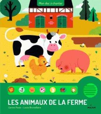 Couverture du livre « Les animaux de la ferme » de Carine Panis aux éditions Milan