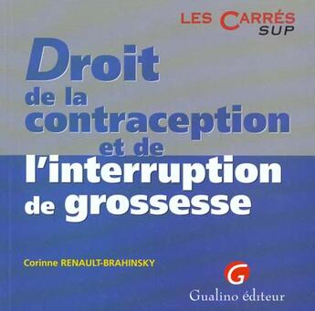 Couverture du livre « Dt contraception et de i.v.g. » de Renault-Brahinski Co aux éditions Gualino