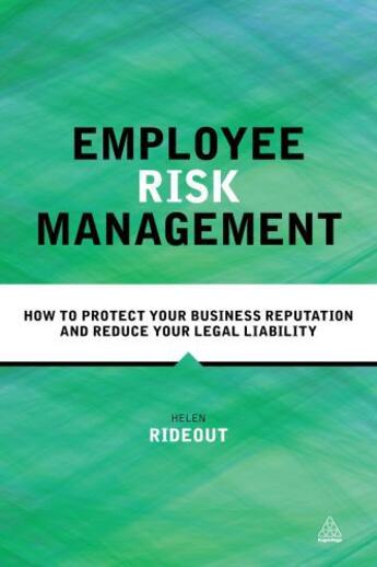 Couverture du livre « Employee Risk Management » de Rideout Helen aux éditions Kogan Page Digital