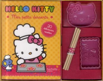 Couverture du livre « Hello Kitty ; mes petits desserts ; mini-coffret » de  aux éditions Hachette Jeunesse