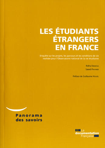 Couverture du livre « Faire ses études en France ; enquête sur les projets, les conditions de vie et de cursus des étudiants étrangers » de  aux éditions Documentation Francaise