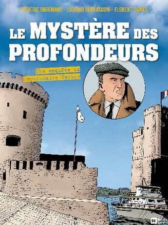 Couverture du livre « Une enquête du commissaire Vardin t.2 ; le mystère des profondeurs » de Brremaud et Luciano Bernasconi et Florent Daniel aux éditions Geste