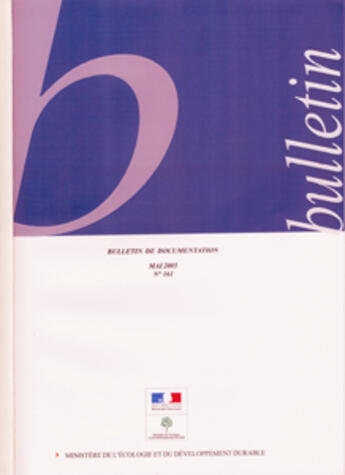 Couverture du livre « Bulletin de l'environnement t.161, mai 2005 » de  aux éditions Documentation Francaise