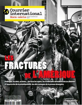 Couverture du livre « Courrier international hs n 79 - les fractures de l'amerique - octobre 2020 » de  aux éditions Courrier International