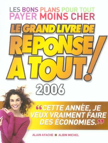 Couverture du livre « Le grand livre de reponse a tout ! 2006 (édition 2006) » de Alain Ayache aux éditions Albin Michel