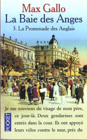 Couverture du livre « Baie Des Anges T.3 Promenades Des Anglais » de Max Gallo aux éditions Pocket