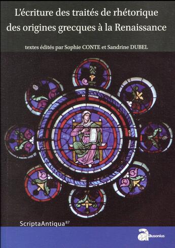 Couverture du livre « Ecriture des traites des origines grecques a la renaissance » de Conte S Dubel S aux éditions Ausonius