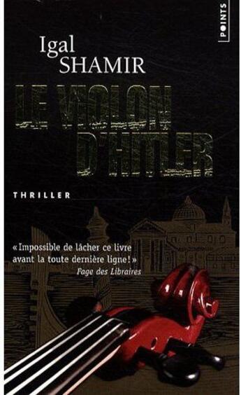 Couverture du livre « Le violon d'Hitler » de Igal Shamir aux éditions Points