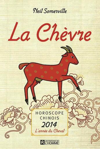 Couverture du livre « La Chèvre » de Somerville Neil aux éditions Editions De L'homme