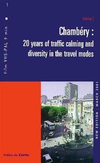 Couverture du livre « Chambery : 20 years of traffic calming and diversity in the travel modes (video k7, vhs pal, 9 min) » de  aux éditions Cerema