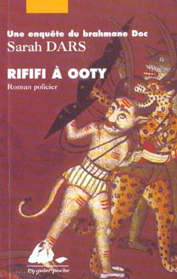 Couverture du livre « Rififi à Ooty » de Sarah Dars aux éditions Picquier