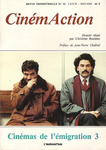 Couverture du livre « Cinemaction n 24 l'emigration 3 - janvier 1983 » de  aux éditions Charles Corlet