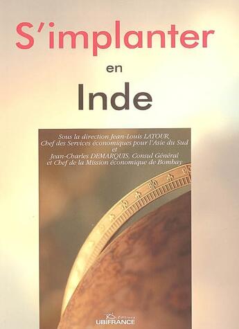 Couverture du livre « S'implanter en inde » de Mission Economique D aux éditions Ubifrance