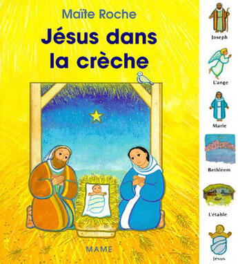 Couverture du livre « Jesus dans la creche » de Maite Roche aux éditions Mame