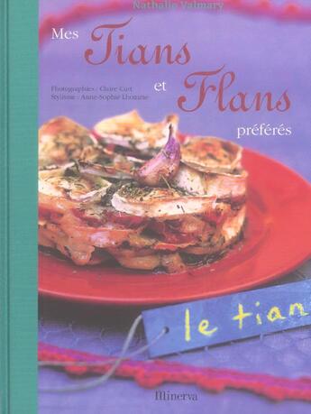 Couverture du livre « Mes tians et flans preferes » de Nathalie Valmary aux éditions La Martiniere