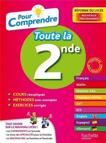 Couverture du livre « Pour comprendre toutes les matieres 2nde » de  aux éditions Hachette Education