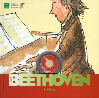 Couverture du livre « Ludwig van Beethoven » de Yann Walcker et Charlotte Voake aux éditions Gallimard-jeunesse