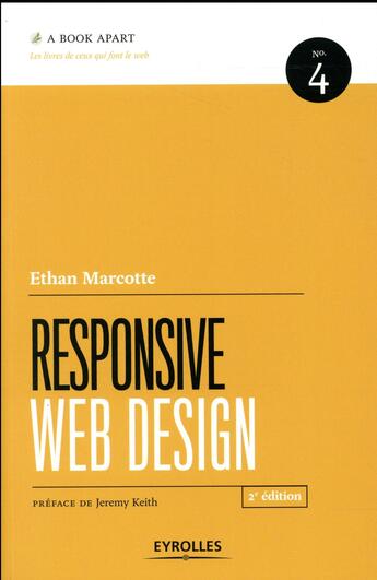 Couverture du livre « Responsive web design (2e édition) » de Ethan Marcotte aux éditions Eyrolles