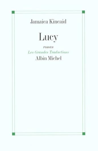 Couverture du livre « Lucy » de Jamaica Kincaid aux éditions Albin Michel