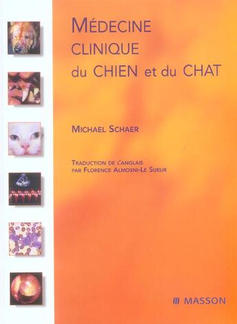 Couverture du livre « Medecine clinique du chien et du chat » de Schaer aux éditions Elsevier-masson