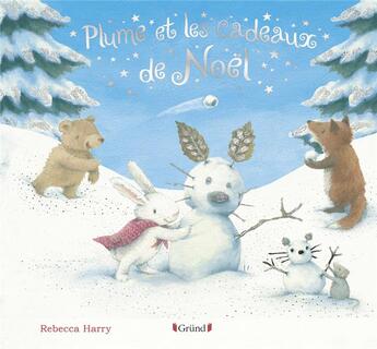 Couverture du livre « Plume et les cadeaux de Noël » de Rebecca Harry aux éditions Grund