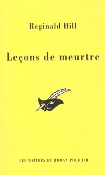 Couverture du livre « Lecons de meurtre » de Hill-R aux éditions Editions Du Masque