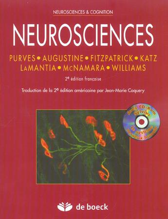 Couverture du livre « Neurosciences + cd-rom » de Purves aux éditions De Boeck