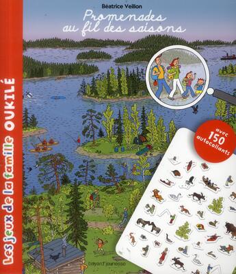 Couverture du livre « Promenades au fil des saisons ; jeu » de Beatrice Veillon aux éditions Bayard Jeunesse