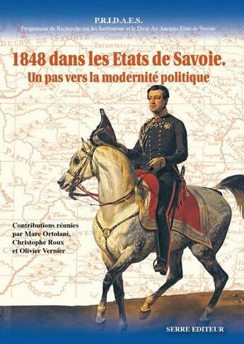 Couverture du livre « 1848 dans les états de Savoie » de  aux éditions Serre