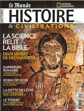 Couverture du livre « Histoire & civilisations n 34 la science relit la bible decembre 2017 » de  aux éditions Malesherbes Publications