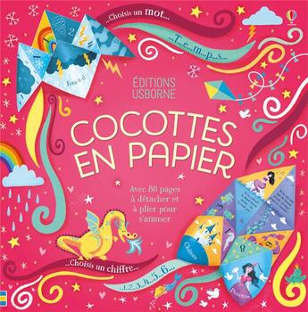 Couverture du livre « Cocottes en papier » de Lucy Bowman aux éditions Usborne