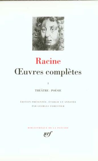 Couverture du livre « Oeuvres complètes Tome 1 ; théâtre, poésie » de Jean Racine aux éditions Gallimard