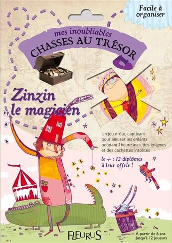 Couverture du livre « MES INOUBLIABLES CHASSES AU TRESOR ; mes inoubiables chasses au trésor ; Zinzin le magicien » de Christine Roussey et Brigitte Marie aux éditions Fleurus