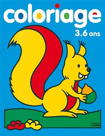 Couverture du livre « Mon Joli Coloriage : Ecureuil » de Jordi Busquets aux éditions Lito