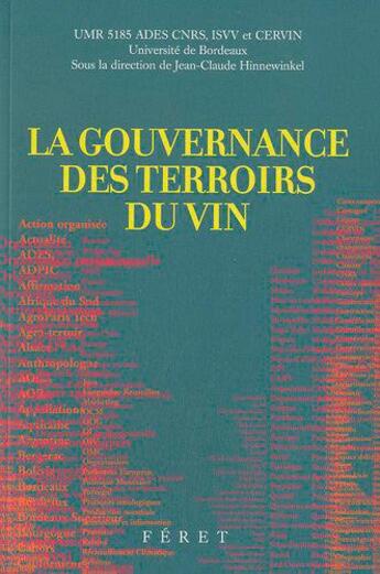 Couverture du livre « La gouvernance des terroirs du vin » de  aux éditions Feret