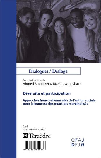 Couverture du livre « Diversité et participation » de  aux éditions Teraedre