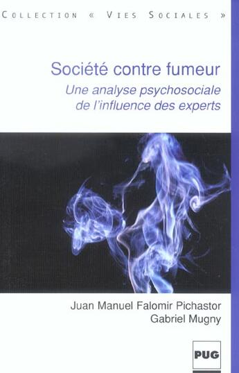 Couverture du livre « Societe contre fumeur » de Falomir / Mugny aux éditions Pu De Grenoble