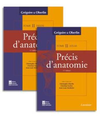 Couverture du livre « Précis d'anatomie Tome 2 (11e édition) » de Oberlin et Grégoire aux éditions Tec Et Doc