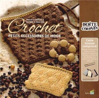 Couverture du livre « Crochet petits accesoires de mode ; coffret » de  aux éditions Editions Carpentier