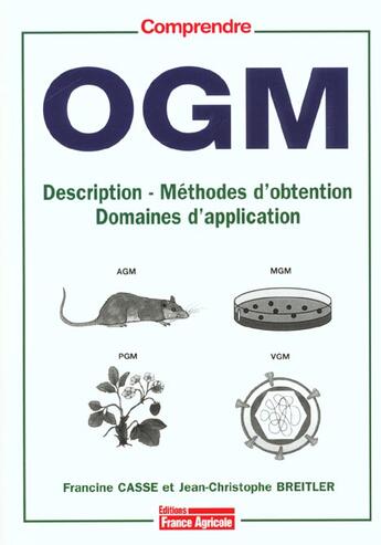 Couverture du livre « Ogm » de Breitler Christophe aux éditions France Agricole