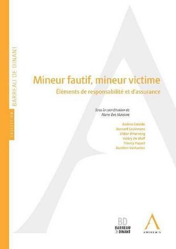 Couverture du livre « Mineur fautif, mineur victime ; éléments de responsabilité et d'assurance » de  aux éditions Anthemis