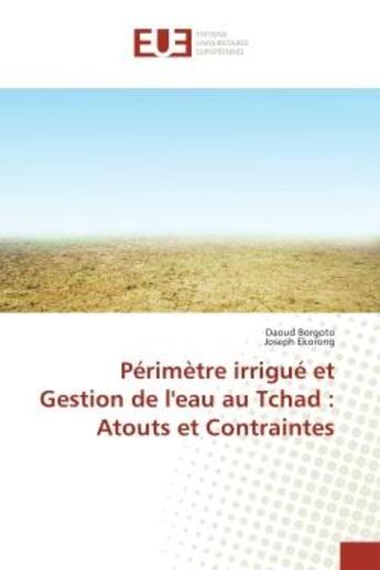 Couverture du livre « Perimetre irrigue et gestion de l'eau au tchad : atouts et contraintes » de Borgoto Daoud aux éditions Editions Universitaires Europeennes