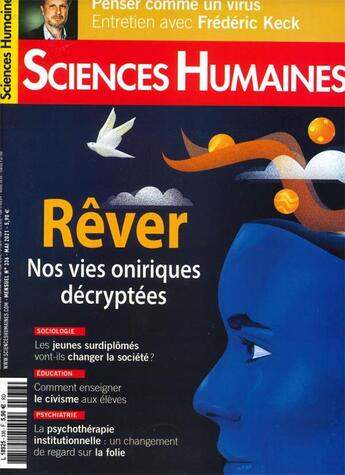 Couverture du livre « Sciences humaines n 336 : rever, nos vies oniriques decryptees - mai 2021 » de  aux éditions Sciences Humaines