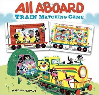 Couverture du livre « ALL ABOARD TRAIN MATCHING GAME » de Marc Boutavant aux éditions Chronicle Books