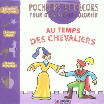 Couverture du livre « Au temps des chevaliers - pochoirs et decors » de  aux éditions Pere Castor