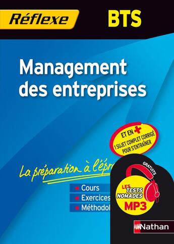 Couverture du livre « Mémos réflexes t.96 ; management des entreprises ; BTS (édition 2010) » de Nancy Baranes aux éditions Nathan