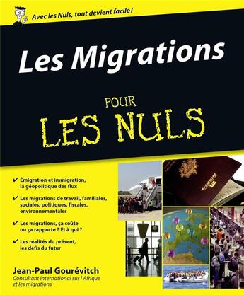 Couverture du livre « Les migrations pour les nuls » de Jean-Paul Gourevitch aux éditions First