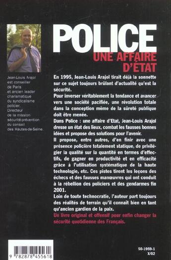 Couverture du livre « Police ; Une Affaire D'Etat » de Jean-Louis Arajol aux éditions Jm Laffont - Lpm